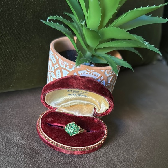 Jewelry - 14K Chrome Diopside Ring approx Size 5 1/2